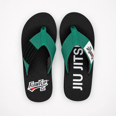 Flowflip KIDS green Belt BJJ flip flops Original
